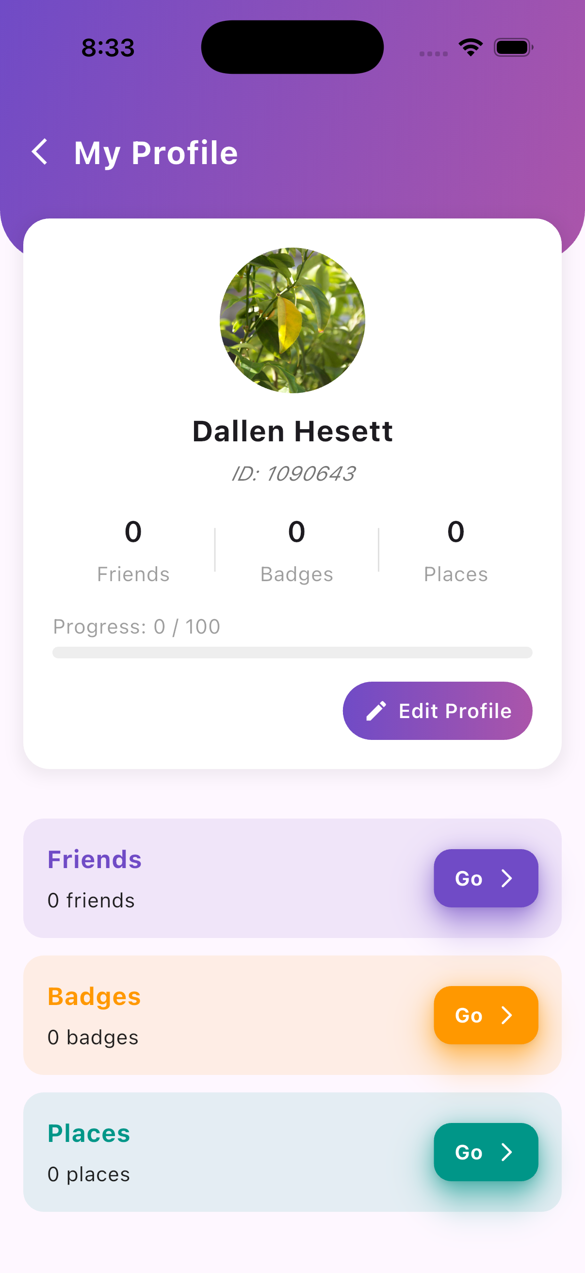 Your dining profile.
